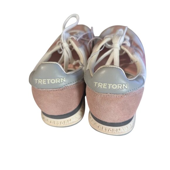 Tretorn pink and white leather sneakers size 7m - Picture 4 of 10